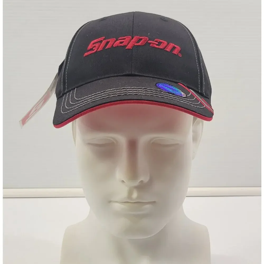 N) Snap-On Tools Choko Authentics Snap Back Black Red Promo Peak Cap Hat
